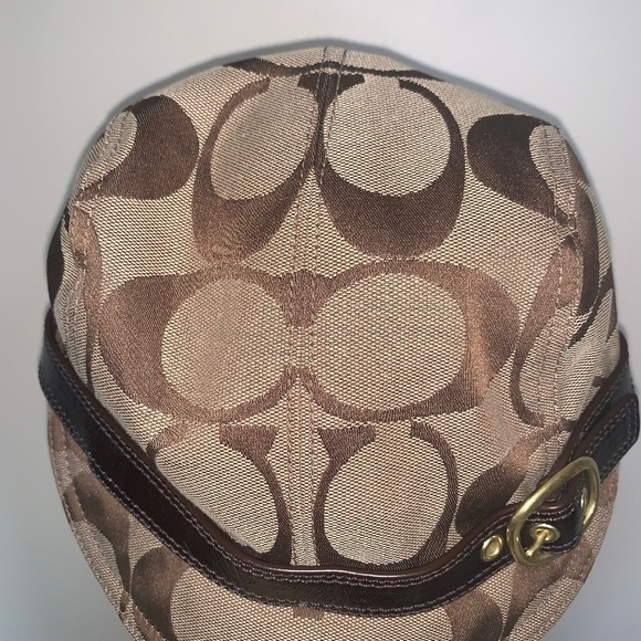 Coach Vintage Rare Signature Canvas Jockey Hat S - Picture 4 of 9